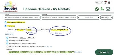 best Prices RV for rent USA